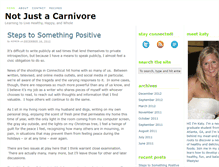 Tablet Screenshot of notjustacarnivore.com